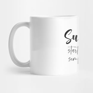 Success starts with a simple step, Successful Mindset Mug